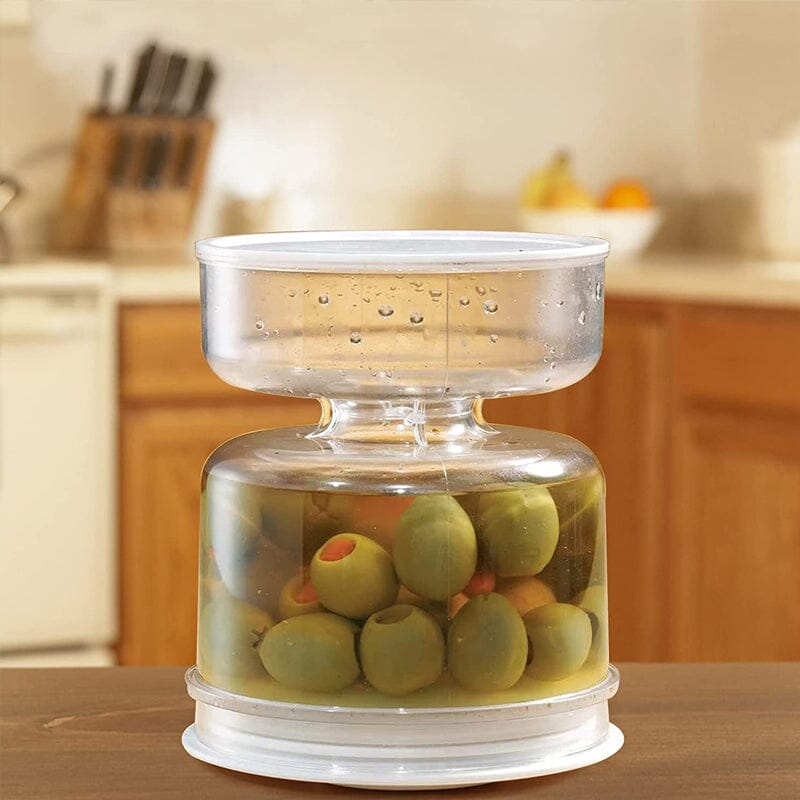 PickleMaster™ | Glasbehälter mit Sieb