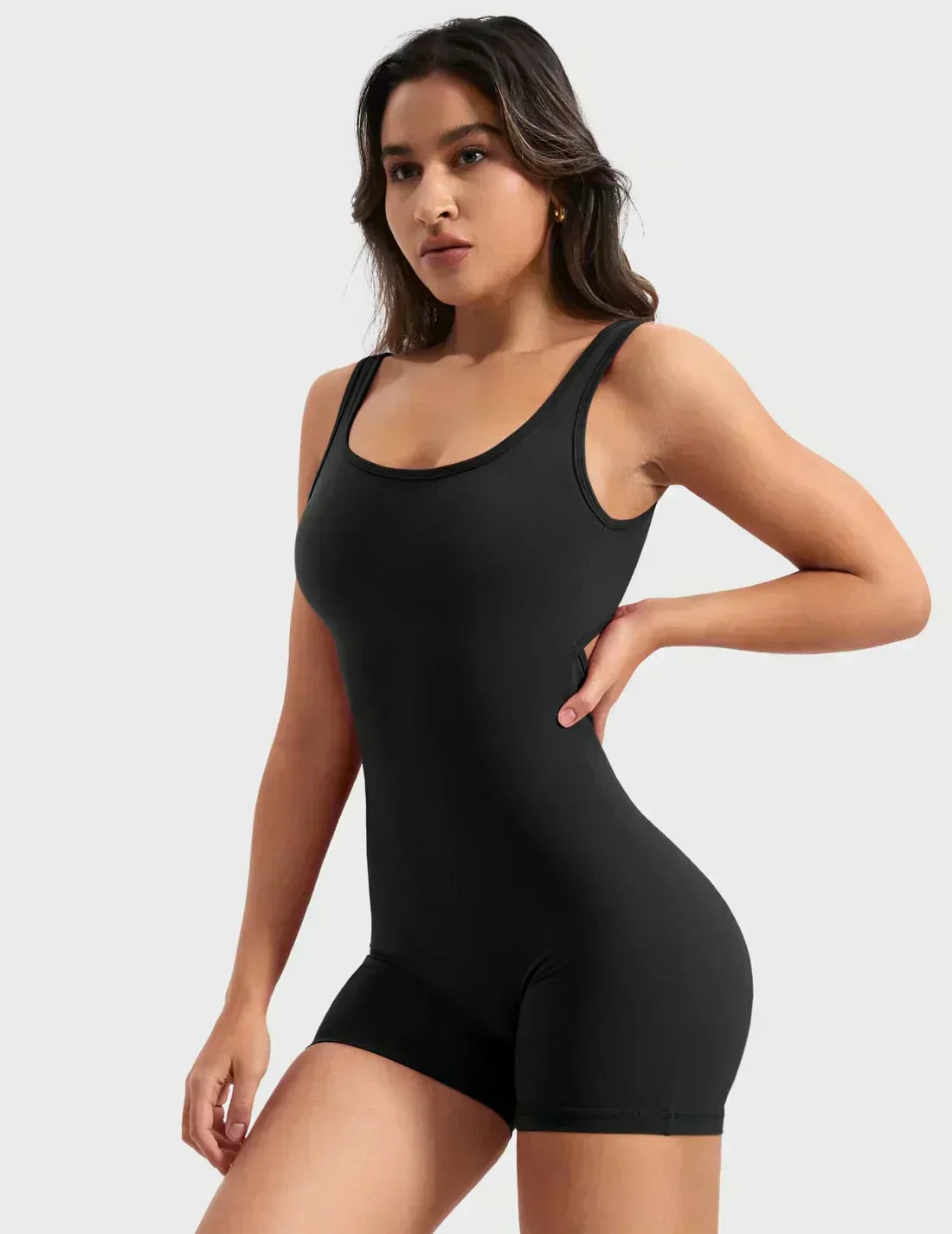 Strahlende Unterstützung™ | Der V-Back Romper mit Eingebautem BH