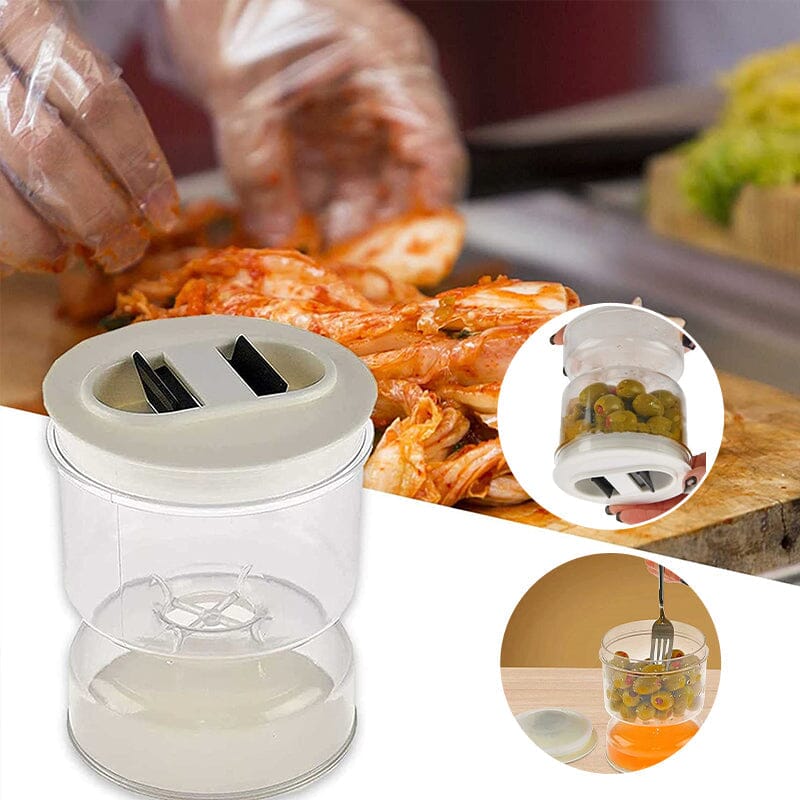 PickleMaster™ | Glasbehälter mit Sieb