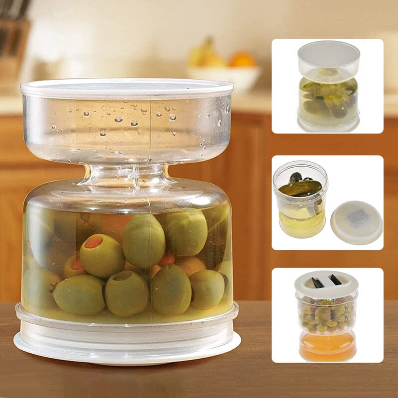 PickleMaster™ | Glasbehälter mit Sieb