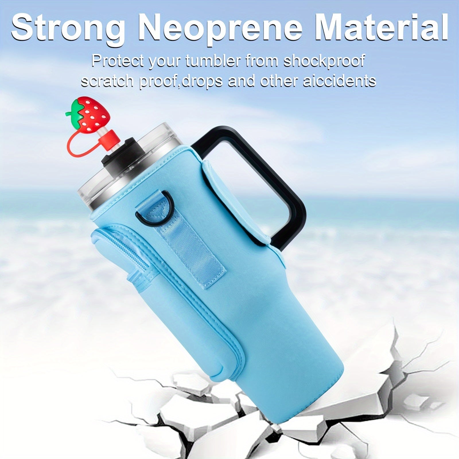 HydroCarrier™ | Wasserflasche Tragetasche mit Handy-Tasche für Stanley Cup 40oz