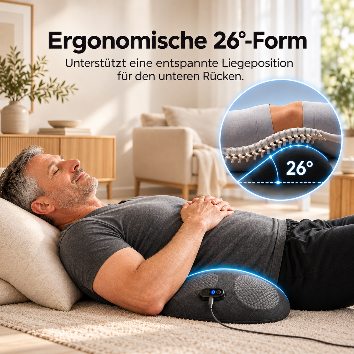 Dehnava™ | Elektrisches Rückenmassagekissen mit Wärme & Vibration