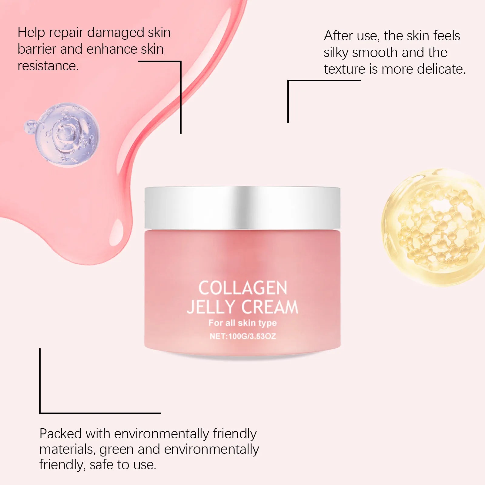 Collagen Jelly Cream™ | Anti-Aging, Feuchtigkeitsspendende & Straffende Hautpflege