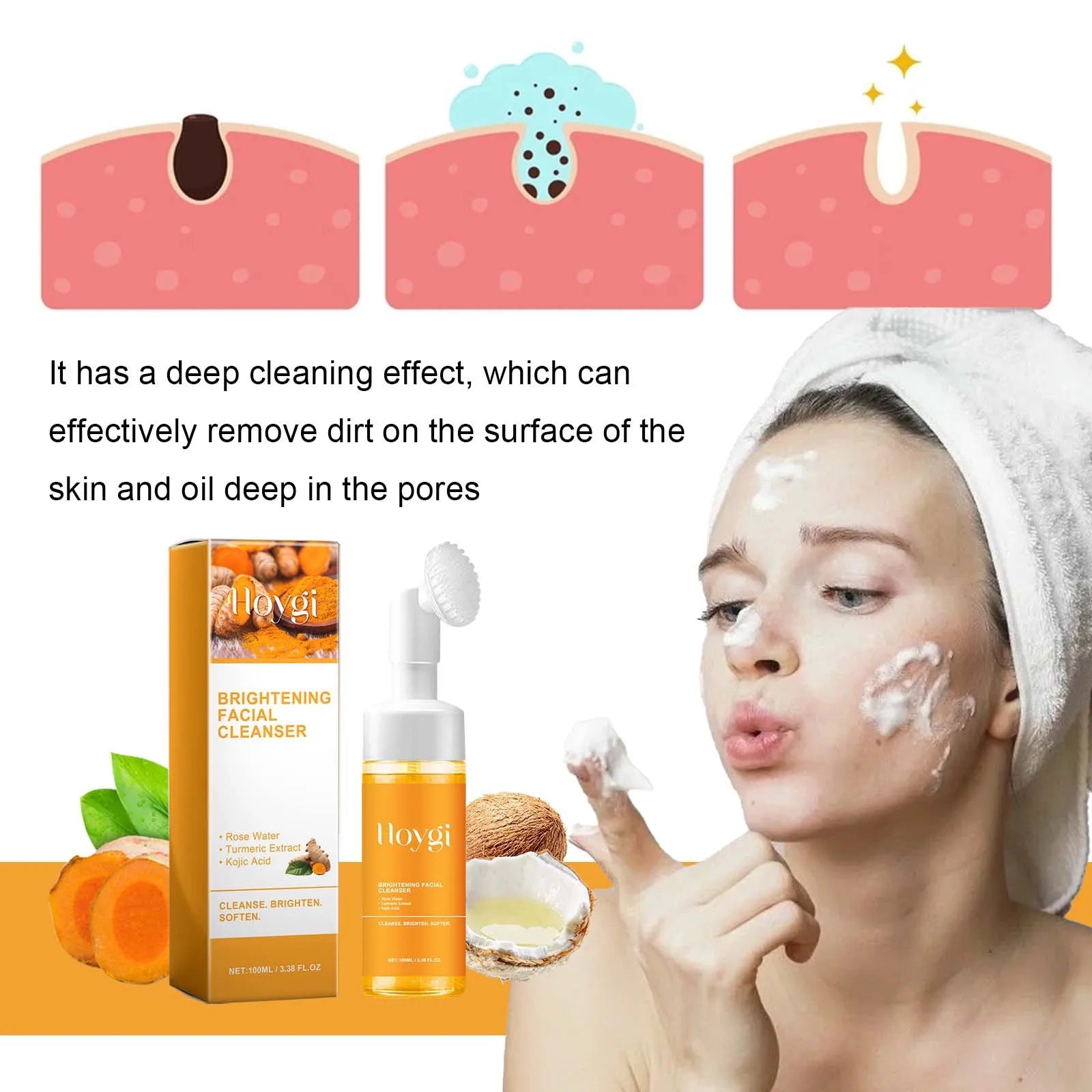 Turmeric Face Wash™ | Der Gesichtsreiniger, der Deine Haut erfrischt und verjüngt