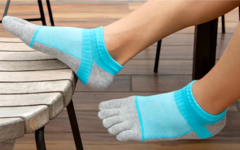 GINZIN™ | Atmungsaktive Baumwoll 5-Finger Socken
