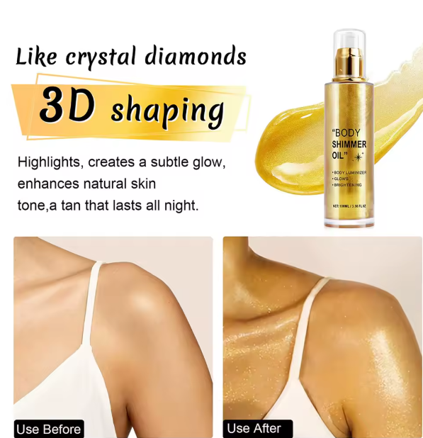 Shimmer Body Oil™| Lass deinen Körper mit diesem natürlichen Öl strahlen