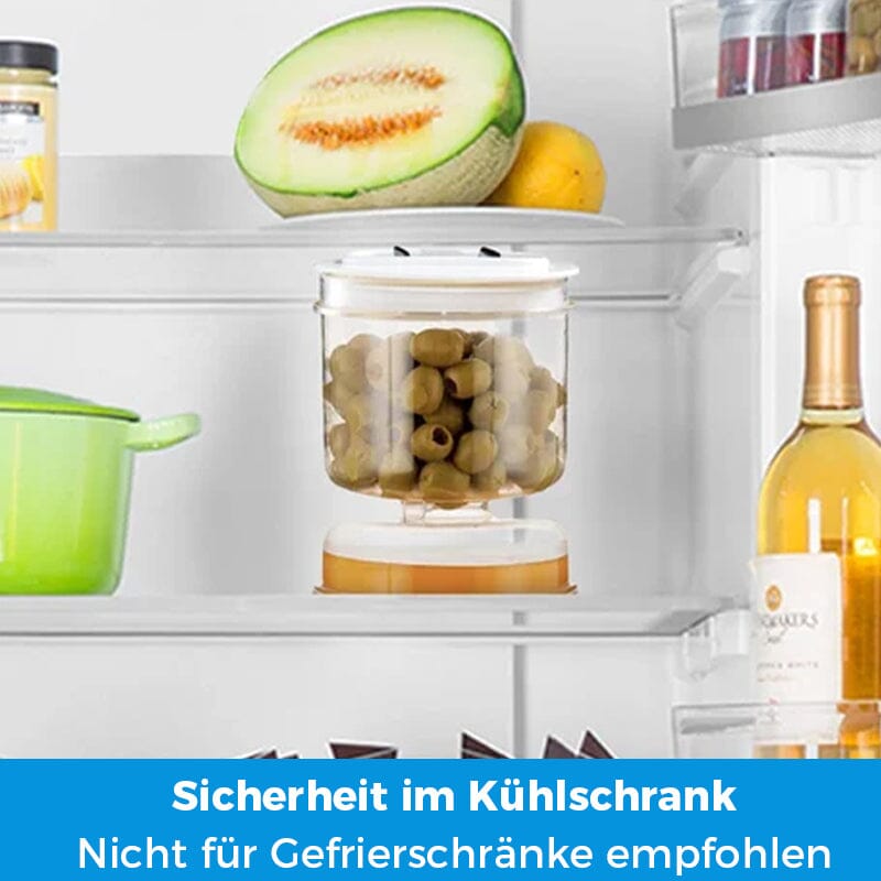 PickleMaster™ | Glasbehälter mit Sieb