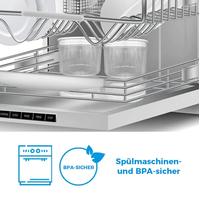 PickleMaster™ | Glasbehälter mit Sieb