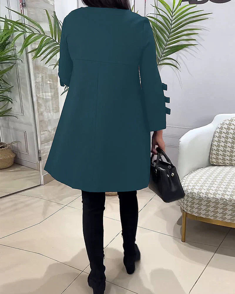 Hatie™ | Kleid mit langen Ärmeln und Knielänge