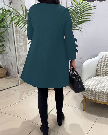 Hatie™ | Kleid mit langen Ärmeln und Knielänge