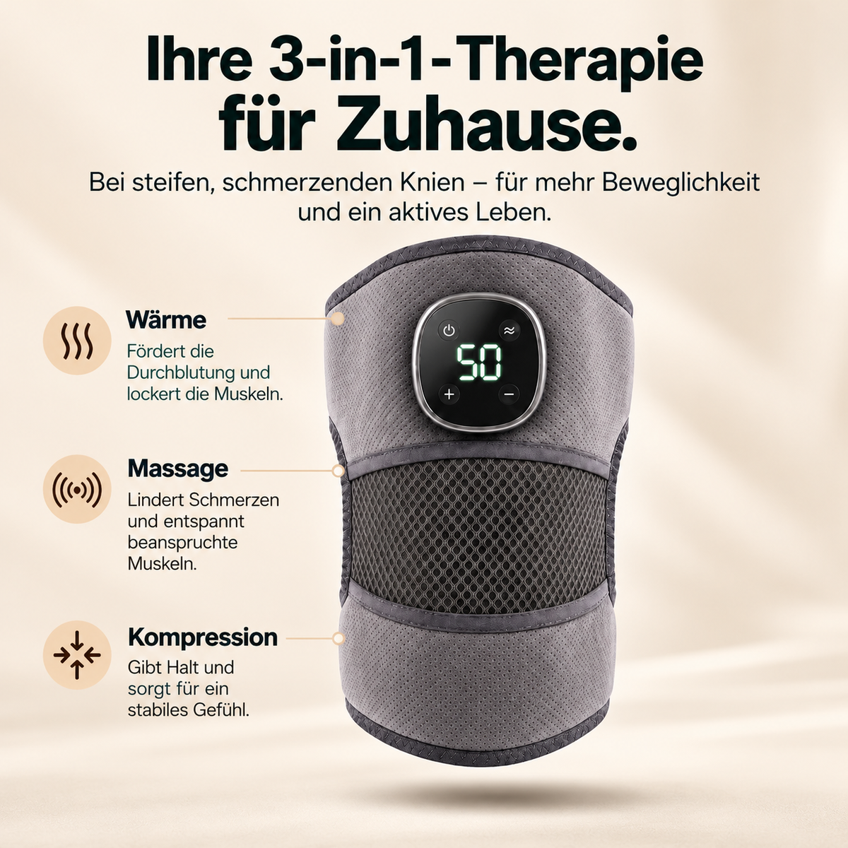 Genuvia™ | 3-in-1 Kniemassagegerät