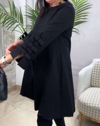 Hatie™ | Kleid mit langen Ärmeln und Knielänge