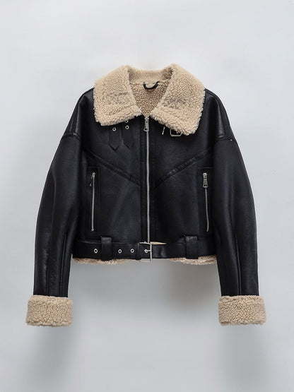CosyChic™ | Cropped Teddy Lined Jacke