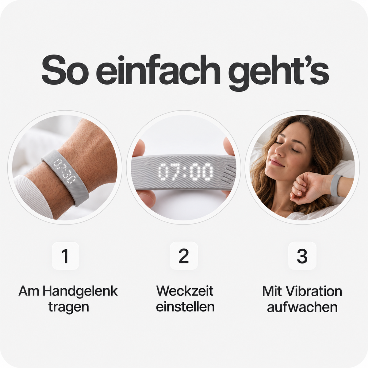 Leisiva™ | Lautloser Vibrationswecker fürs Handgelenk