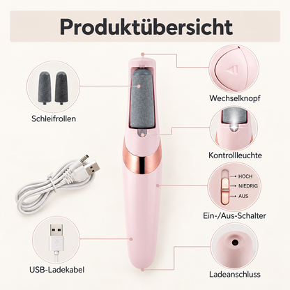 SamtGlatt™ | Elektrischer Hornhautentferner für glatte Füße