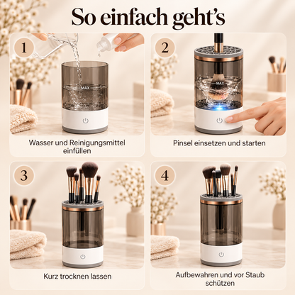 PinselSauber™ Pro | Elektrischer Make-up-Pinselreiniger