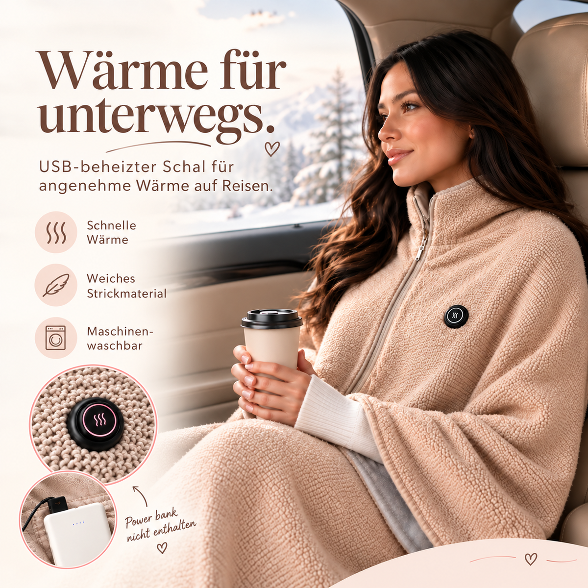 Nordhülle™ | Beheizbarer Wärmeponcho