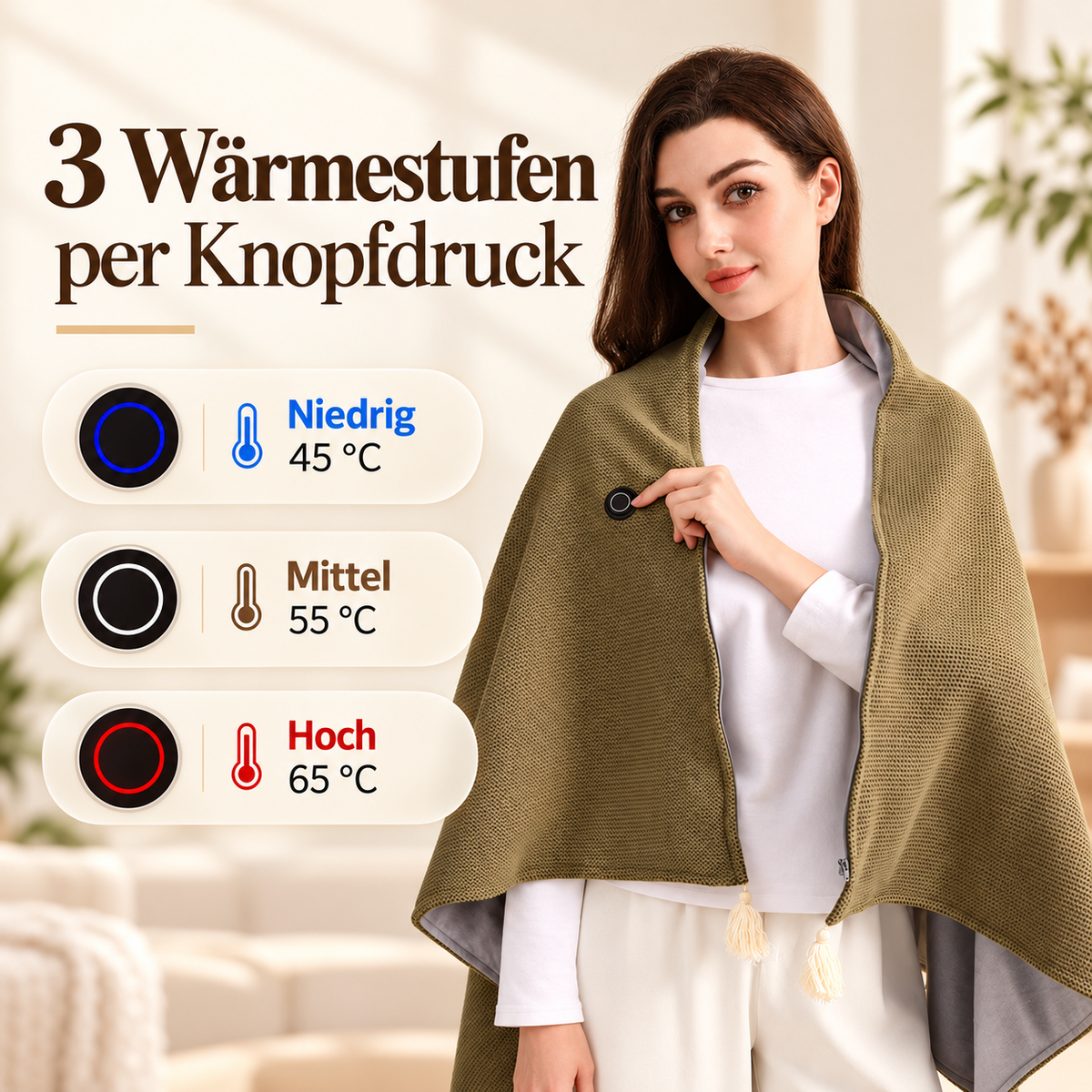 Nordhülle™ | Beheizbarer Wärmeponcho