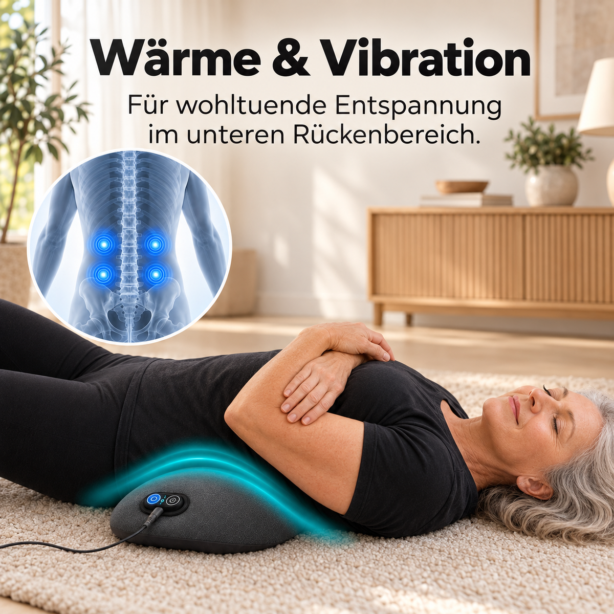 Dehnava™ | Elektrisches Rückenmassagekissen mit Wärme & Vibration