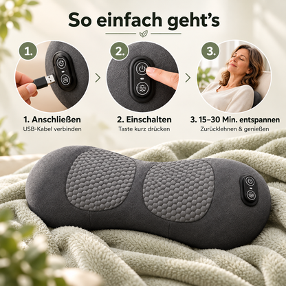 Dehnava™ | Elektrisches Rückenmassagekissen mit Wärme & Vibration