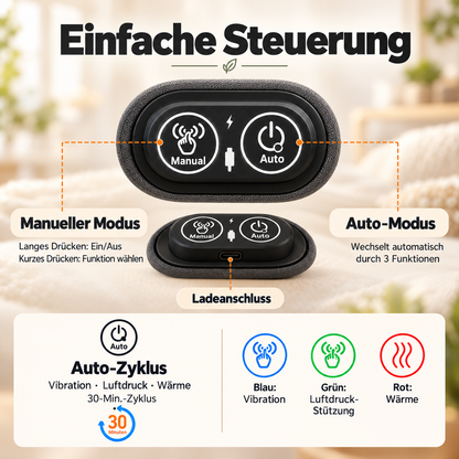 Dehnava™ | Elektrisches Rückenmassagekissen mit Wärme & Vibration