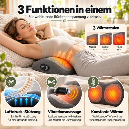 Dehnava™ | Elektrisches Rückenmassagekissen mit Wärme & Vibration