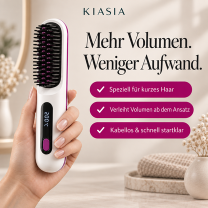 VoluMax™ | Kabellose Stylingbürste für kurzes Haar, Volumen & glattes Haar