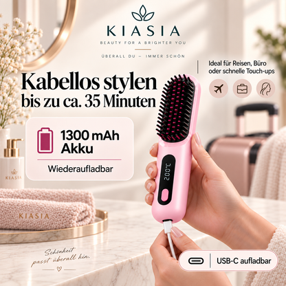 VoluMax™ | Kabellose Stylingbürste für kurzes Haar, Volumen & glattes Haar