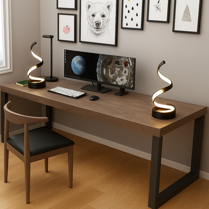 LumiSpiral™ | Moderne LED Tischlampe – Augenschonende Spiralbeleuchtung