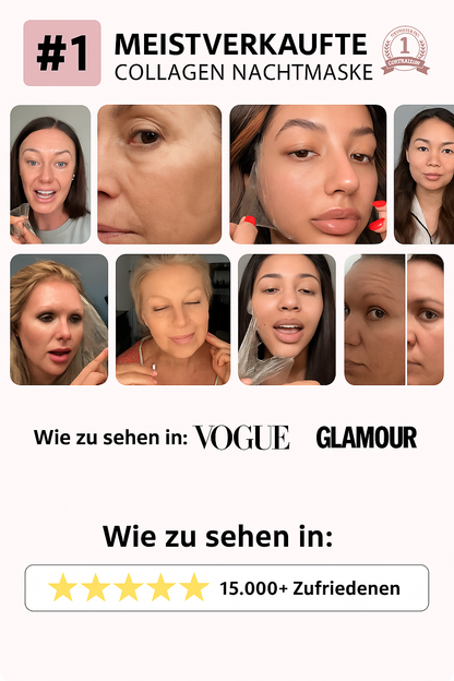 1+1 GRATIS! Collagen Nachtmaske™ – repariere und verjünge deine Haut