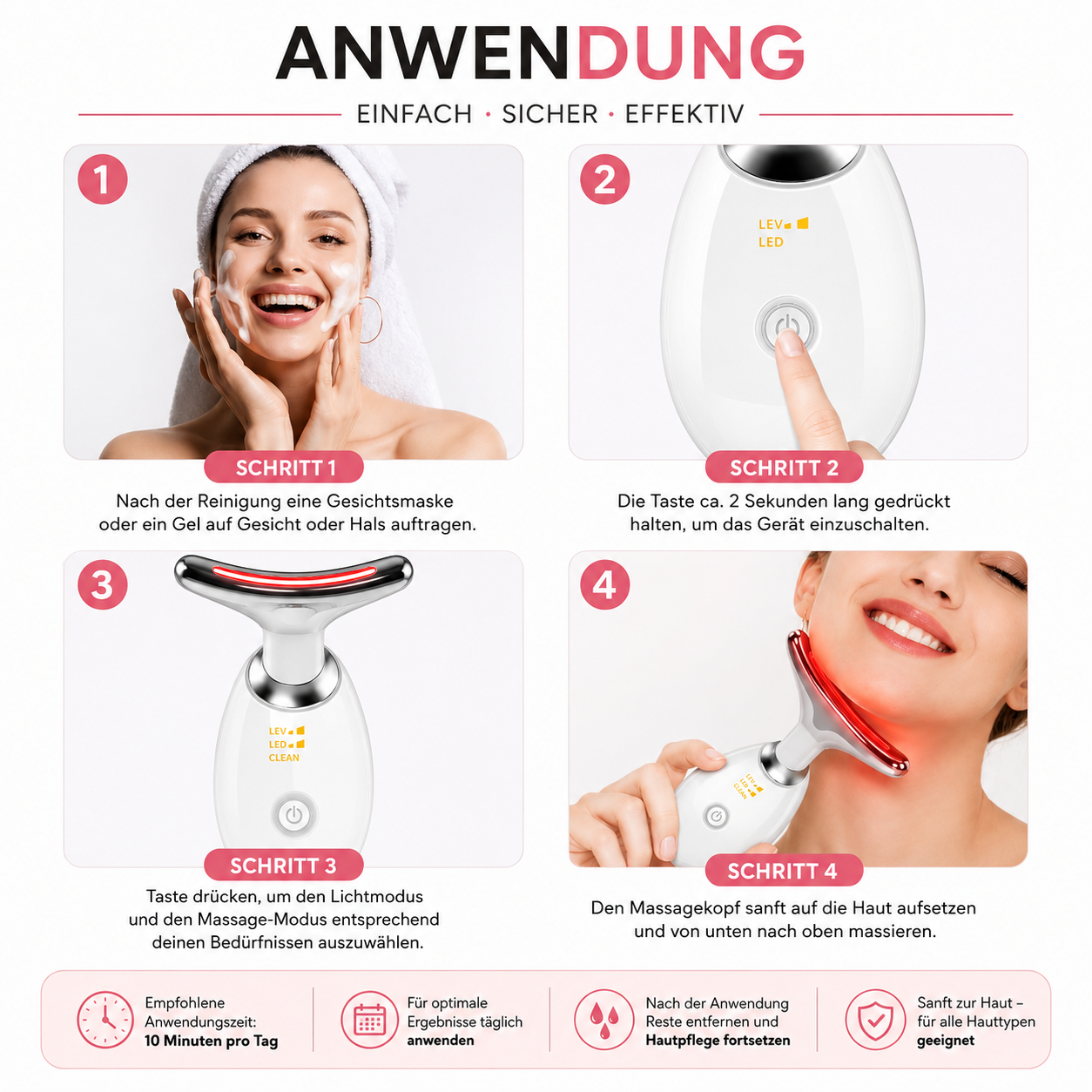 Face Therapy™ | Beauty-Routine für Gesicht, Hals & Kinnlinie