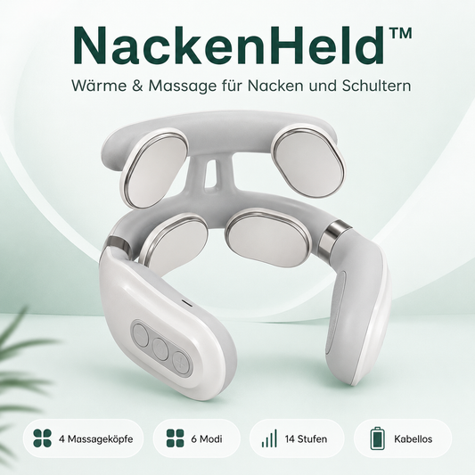 NackenHeld™ | Wärme & Massage für Nacken und Schultern