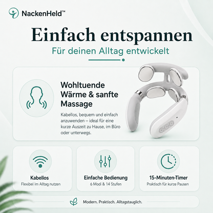 NackenHeld™ | Wärme & Massage für Nacken und Schultern