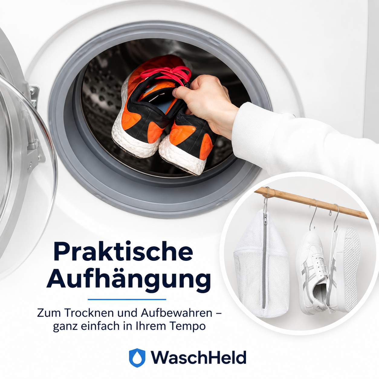 WaschHeld™ | Der Schuhwaschbeutel
