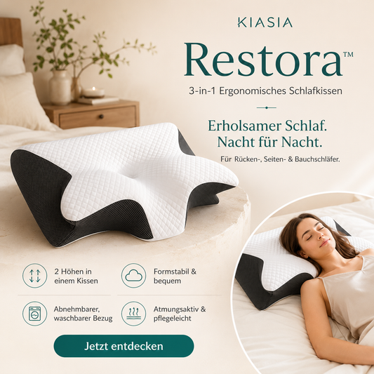 Restora™ | 3-in-1 Komfortkissen für jede Schlafposition