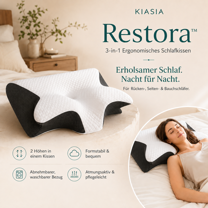 Restora™ | 3-in-1 Komfortkissen für jede Schlafposition