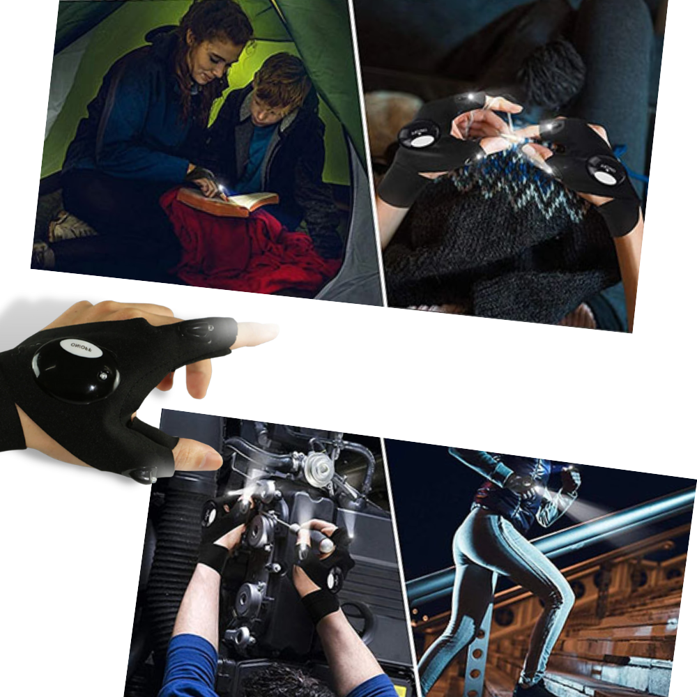 SmartBright Handschoenen – Draagbare LED-verlichting voor elke situatie!