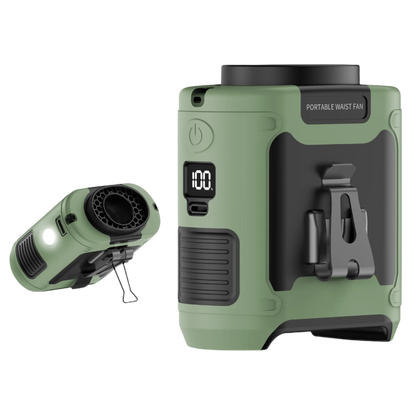 CoolCharge™ | Powerbank 10.000mAh Schnellladung Mit Ventilator und LED-Taschenlampe