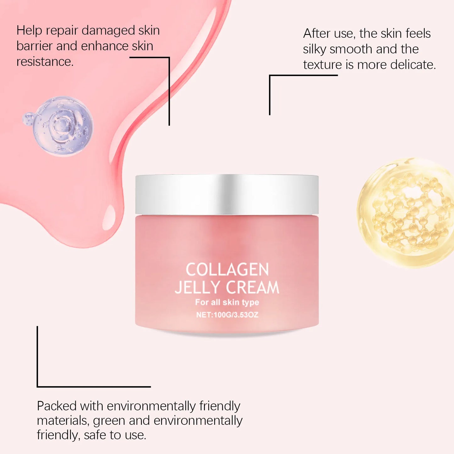 1+1 GRATIS! Collagen Jelly Cream™ | Anti-Aging, Feuchtigkeitsspendende & Straffende Hautpflege