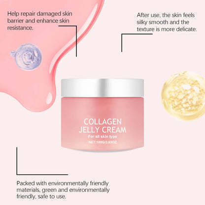 1+1 GRATIS! Collagen Jelly Cream™ | Anti-Aging, Feuchtigkeitsspendende & Straffende Hautpflege