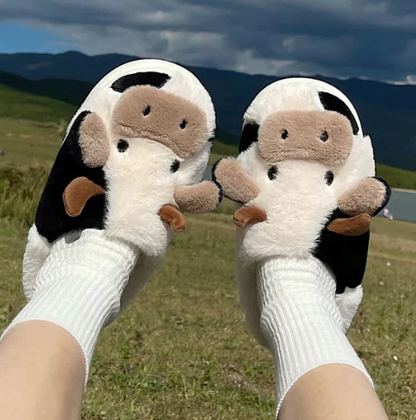 MooMelt™ |Fluffy Cow Hausschuhe