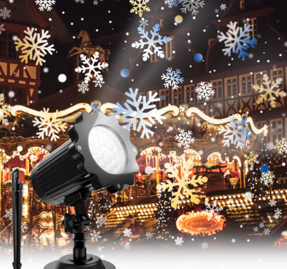 SnowGlow™ | LED Weihnachtsprojektor – Erschaffe Magische Schneeflocken für Jede Feier!