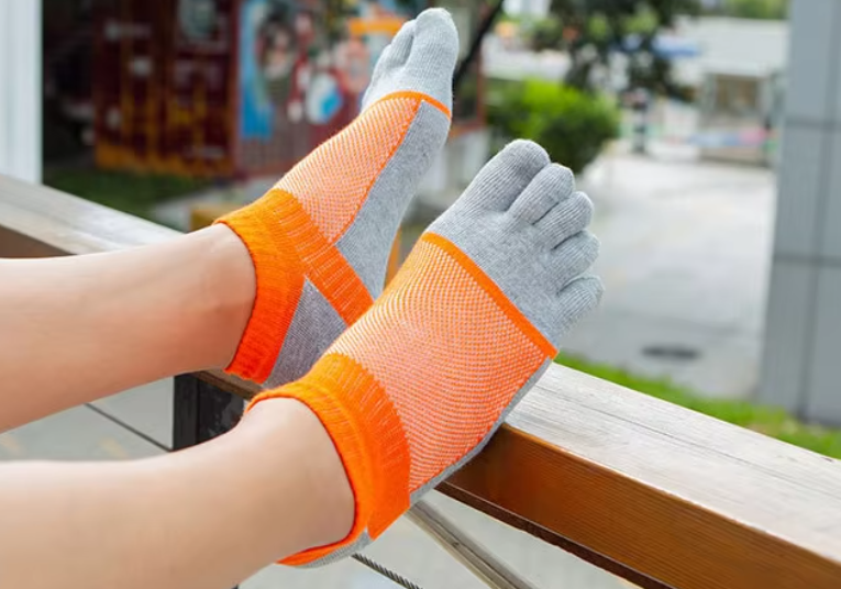 GINZIN™ | Atmungsaktive Baumwoll 5-Finger Socken