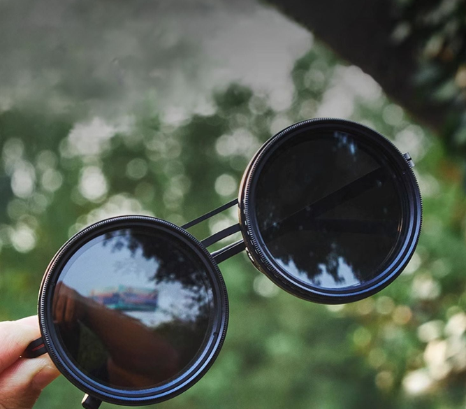 SunGuard™ ND9 |Handgefertigte Sonnenbrille mit verstellbarem Lichtschutz & UV-Schutz