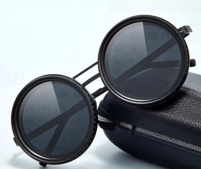 SunGuard™ ND9 |Handgefertigte Sonnenbrille mit verstellbarem Lichtschutz & UV-Schutz