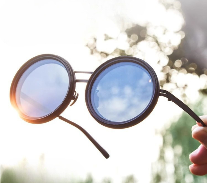 SunGuard™ ND9 |Handgefertigte Sonnenbrille mit verstellbarem Lichtschutz & UV-Schutz