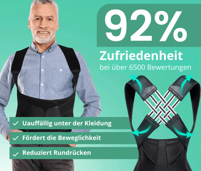 1+1 GRATIS! PostureFix™ | Korrigiert die Körperhaltung und lindert Rückenschmerzen