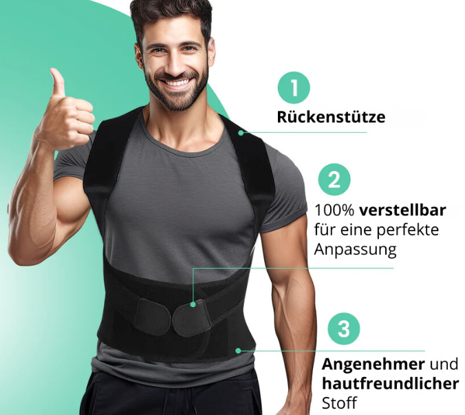 1+1 GRATIS! PostureFix™ | Korrigiert die Körperhaltung und lindert Rückenschmerzen