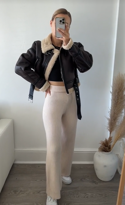 CosyChic™ | Cropped Teddy Lined Jacke