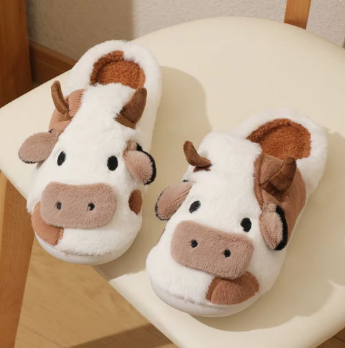 MooMelt™ |Fluffy Cow Hausschuhe